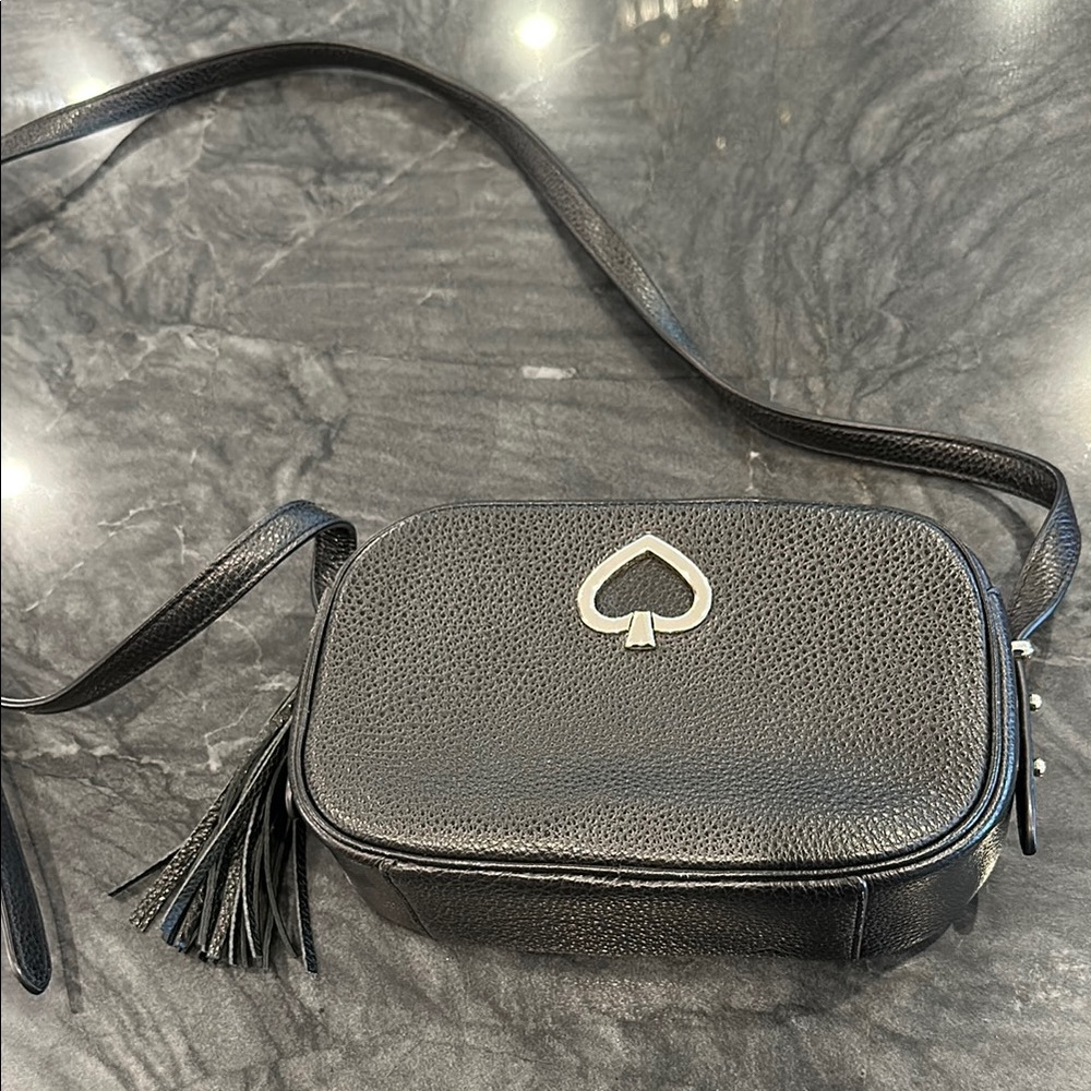 Kate Spade Black Crossbody Bag with Tassel